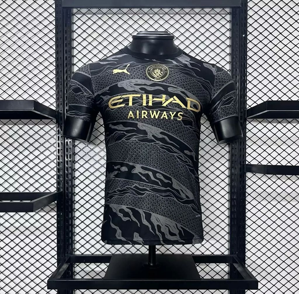 MANCHESTER CITY DRAGO NERO 24/25 (VERSIONE GIOCATORE) UOMO