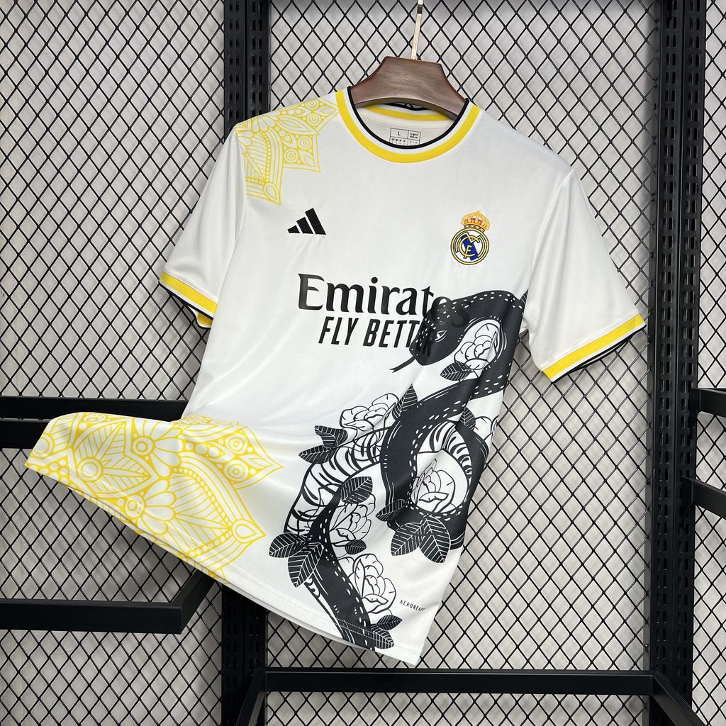 REAL MADRID EDIZIONE SPICE MAMBA BIANCA E NERA 24/25 UOMO