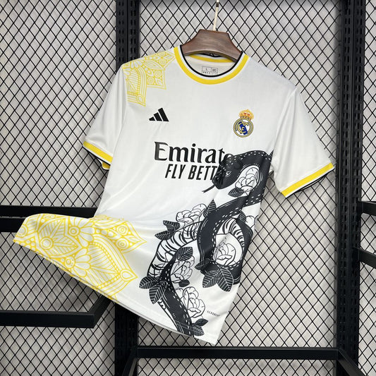 REAL MADRID EDIZIONE SPICE MAMBA BIANCA E NERA 24/25 UOMO